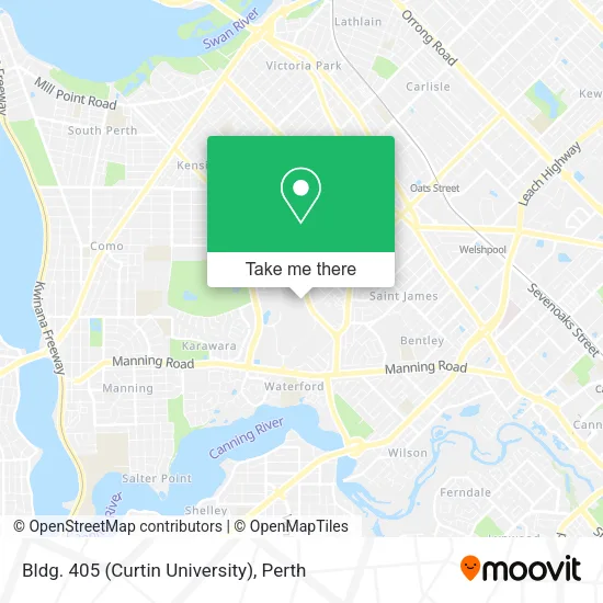 Bldg. 405 (Curtin University) map