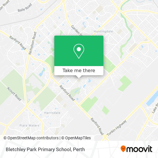 Bletchley Park Primary School map