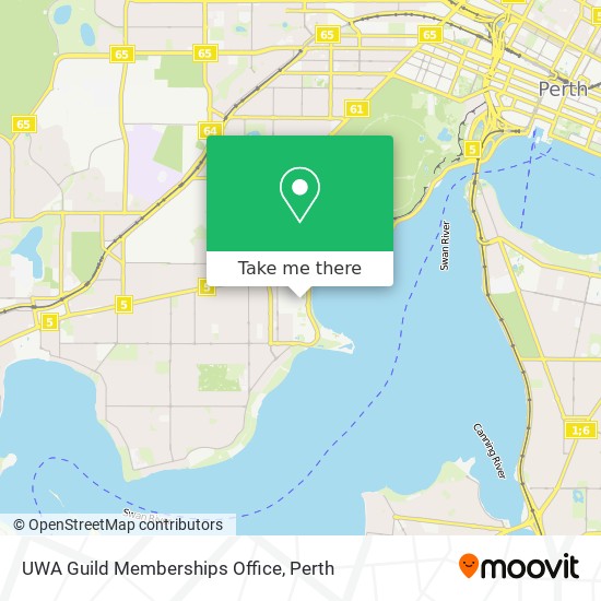 UWA Guild Memberships Office map