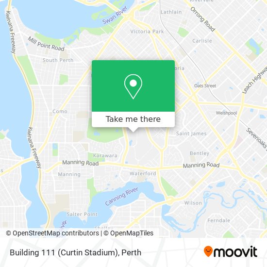 Mapa Building 111 (Curtin Stadium)