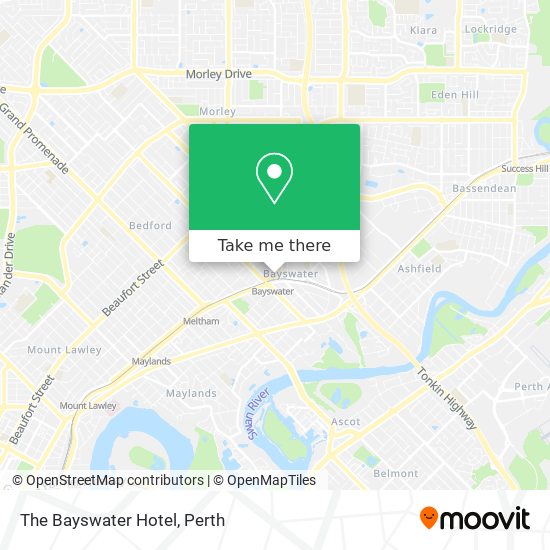 Mapa The Bayswater Hotel