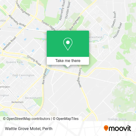 Mapa Wattle Grove Motel