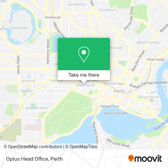 Mapa Optus Head Office