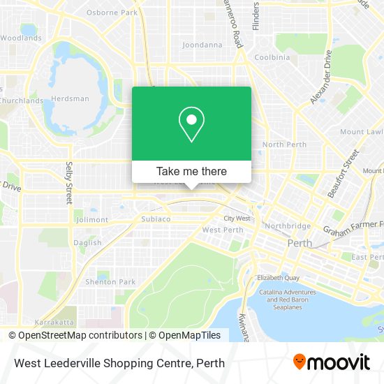 West Leederville Shopping Centre map