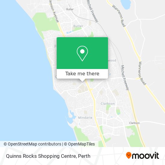 Mapa Quinns Rocks Shopping Centre