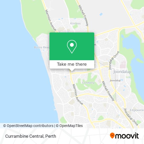Currambine Central map