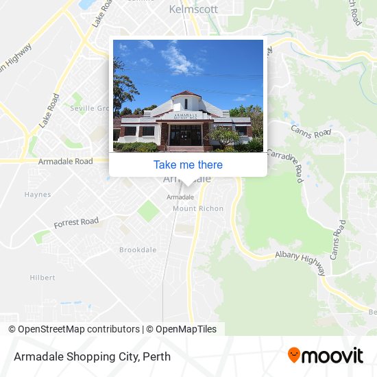 Mapa Armadale Shopping City