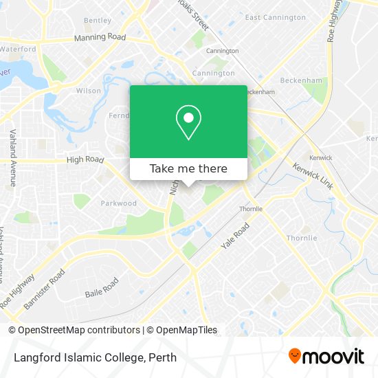 Langford Islamic College map