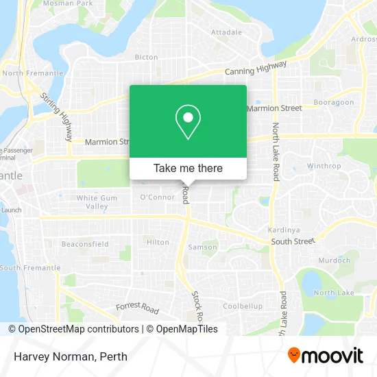 Harvey Norman map