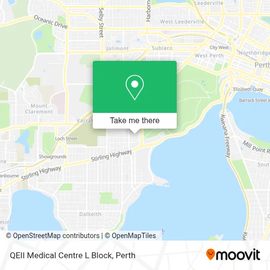 Mapa QEII Medical Centre L Block