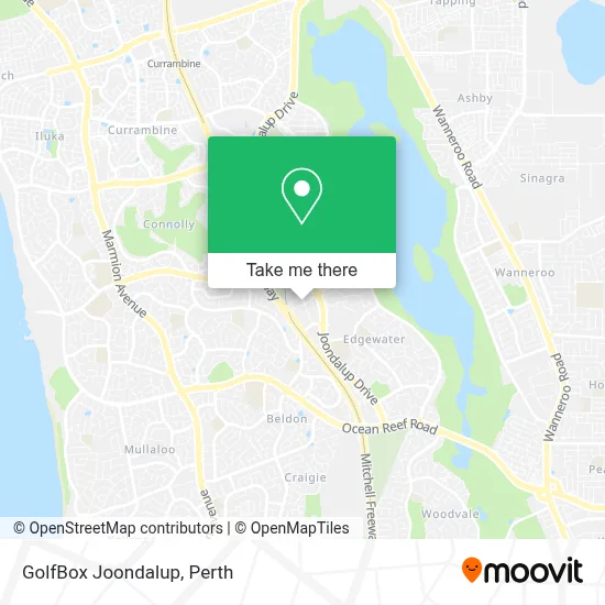 Mapa GolfBox Joondalup