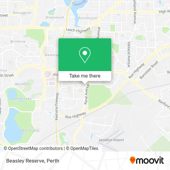 Mapa Beasley Reserve