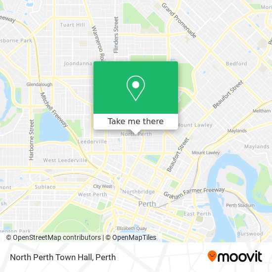 North Perth Town Hall map
