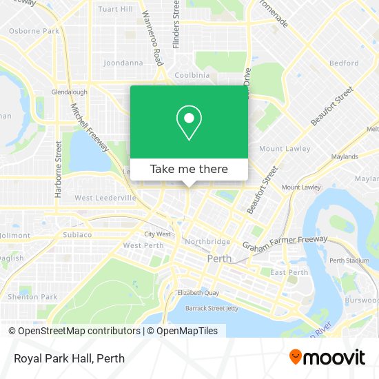 Royal Park Hall map