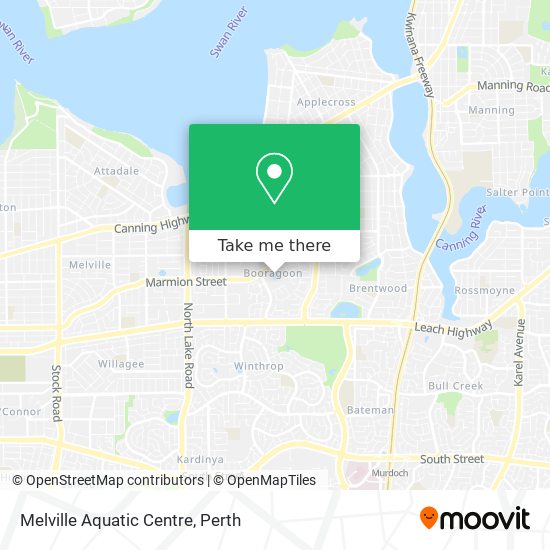 Mapa Melville Aquatic Centre