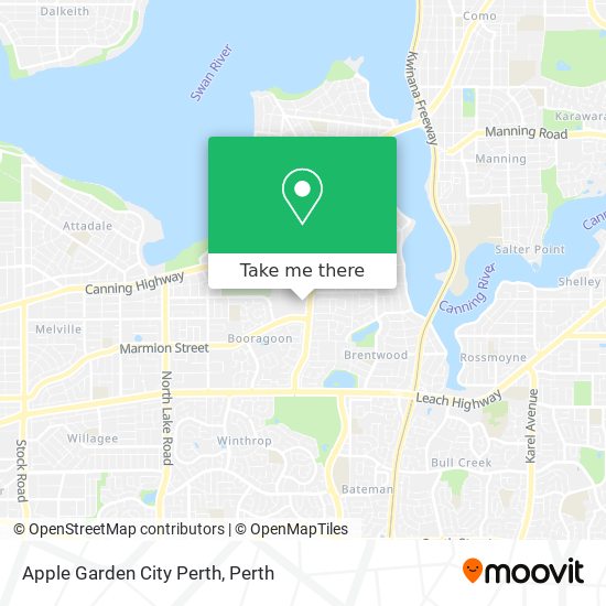 Apple Garden City Perth map