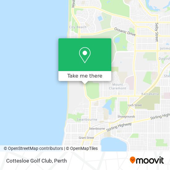 Cottesloe Golf Club map
