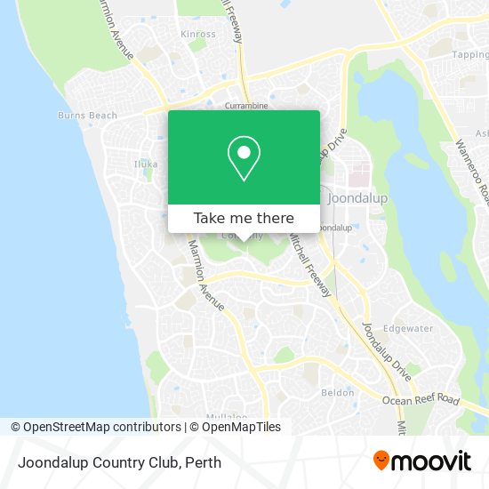 Joondalup Country Club map