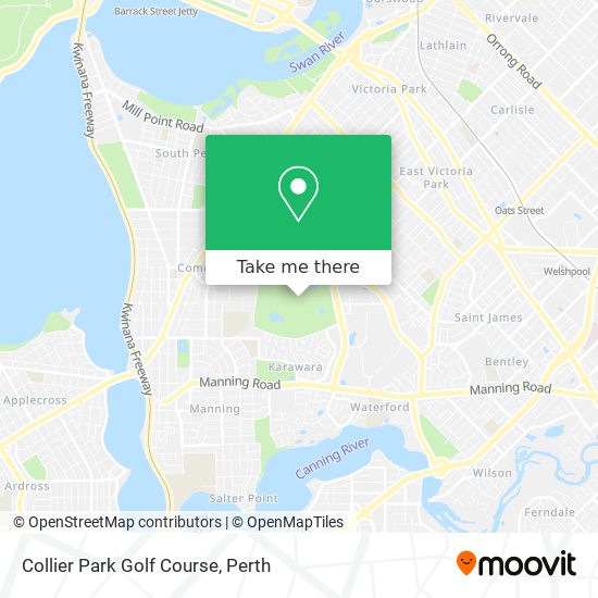 Mapa Collier Park Golf Course