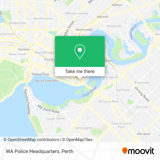 Mapa WA Police Headquarters