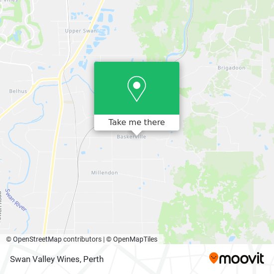 Swan Valley Wines map