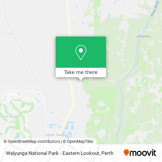 Walyunga National Park - Eastern Lookout map
