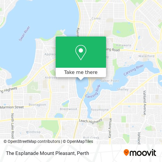 The Esplanade Mount Pleasant map