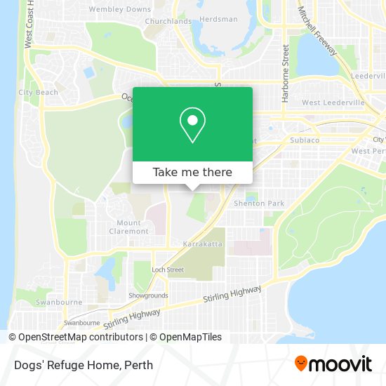 Dogs' Refuge Home map