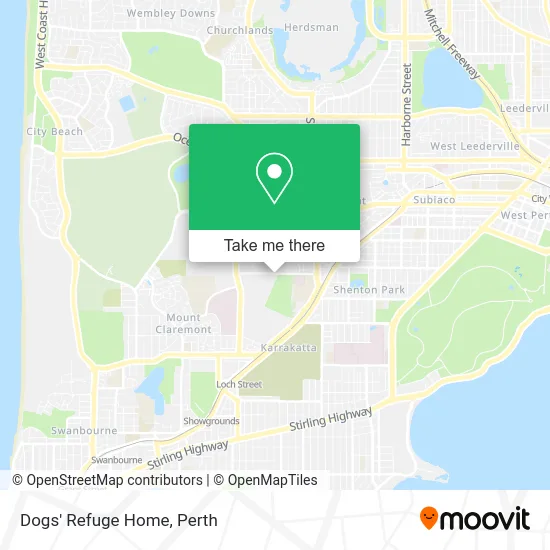 Mapa Dogs' Refuge Home