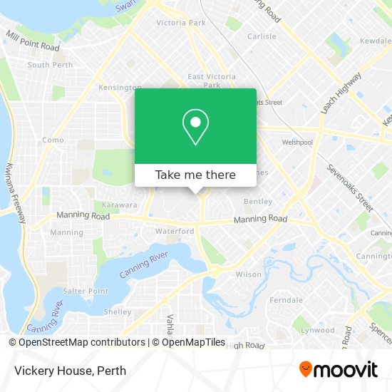 Vickery House map