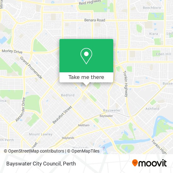 Bayswater City Council map
