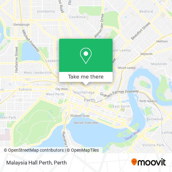 Mapa Malaysia Hall Perth