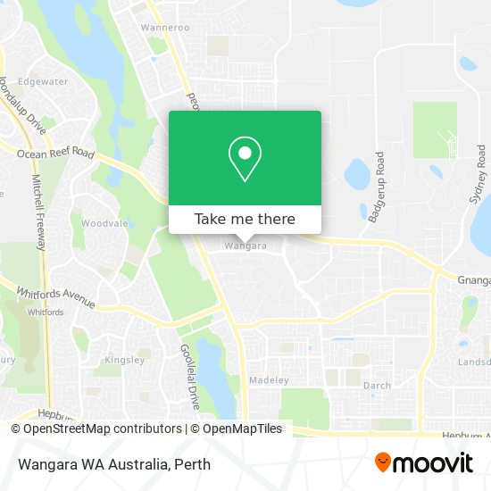 Wangara WA Australia map