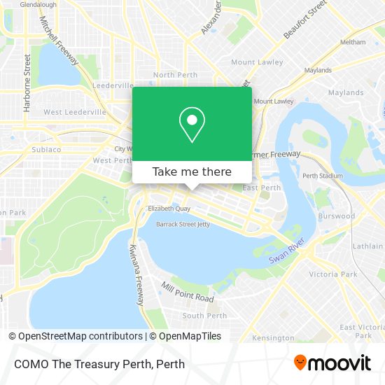 COMO The Treasury Perth map