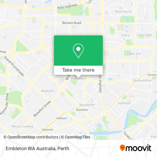 Embleton WA Australia map