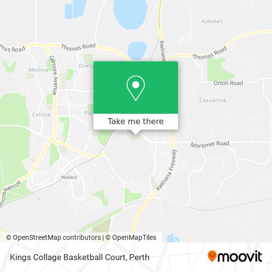 Kings Collage Basketball Court map