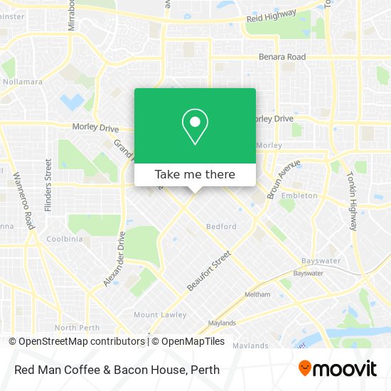 Red Man Coffee & Bacon House map