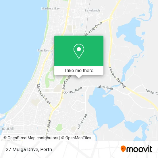 Mapa 27 Mulga Drive