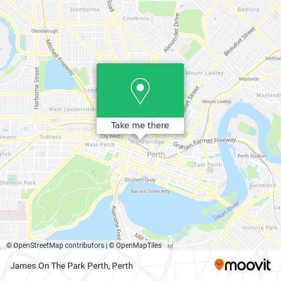 James On The Park Perth map
