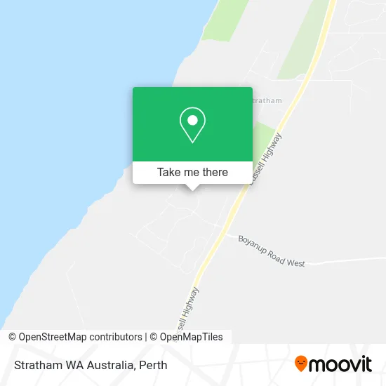 Mapa Stratham WA Australia