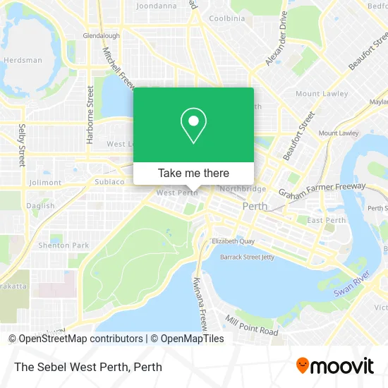 Mapa The Sebel West Perth