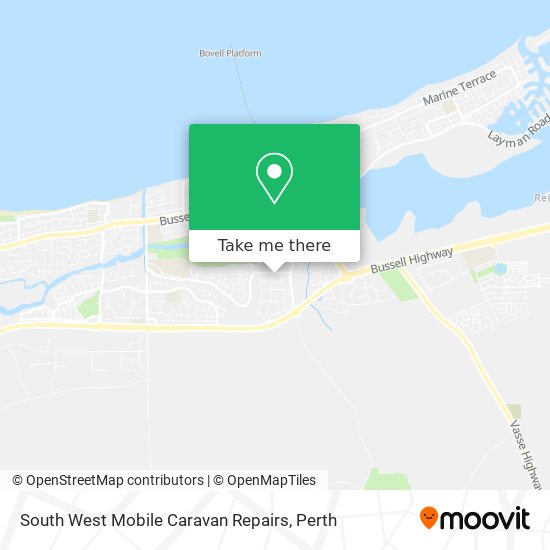 South West Mobile Caravan Repairs map