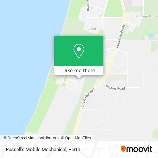 Russell's Mobile Mechanical map