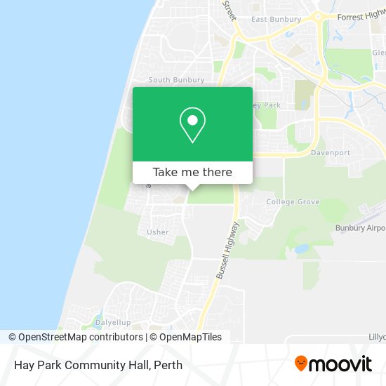 Hay Park Community Hall map
