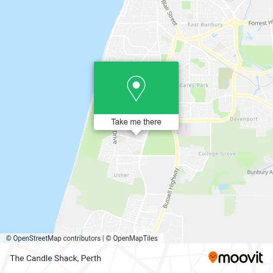 Mapa The Candle Shack