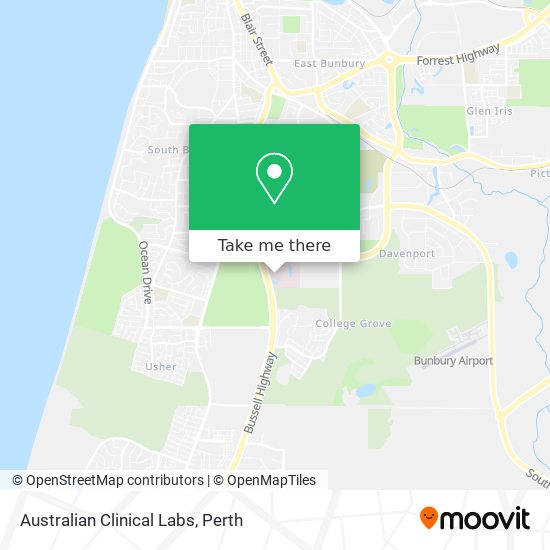 Australian Clinical Labs map