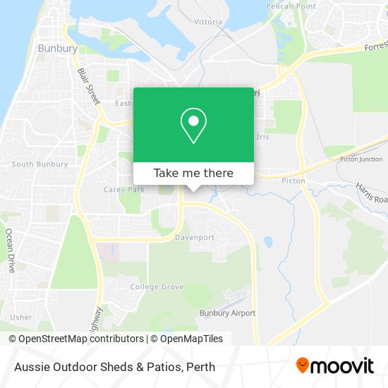 Aussie Outdoor Sheds & Patios map