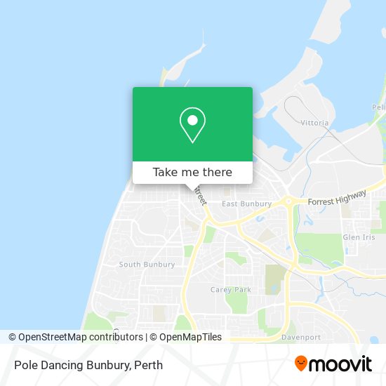 Pole Dancing Bunbury map