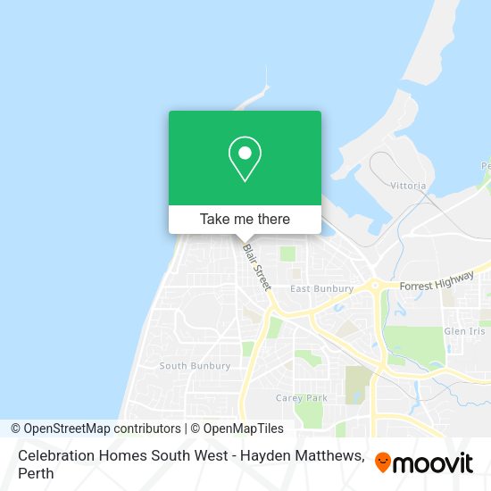Celebration Homes South West - Hayden Matthews map