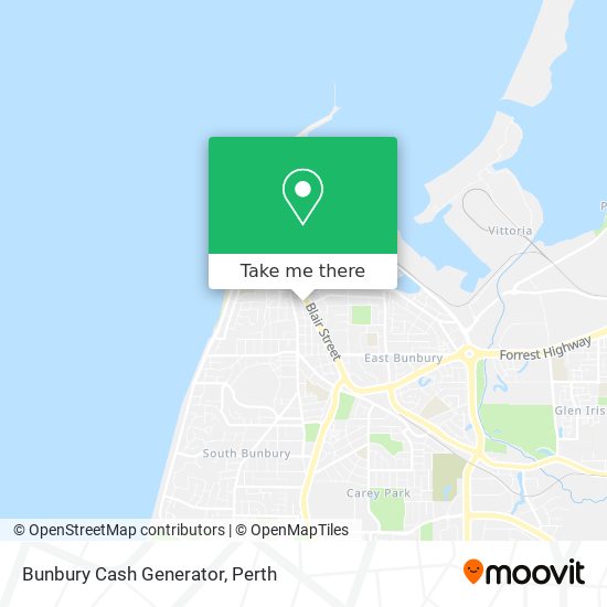 Bunbury Cash Generator map